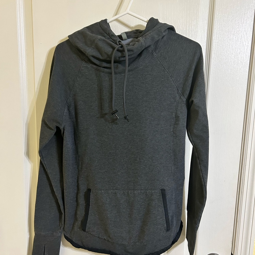 Athleta Women's Gray Hoodie Sweatshirt Medium